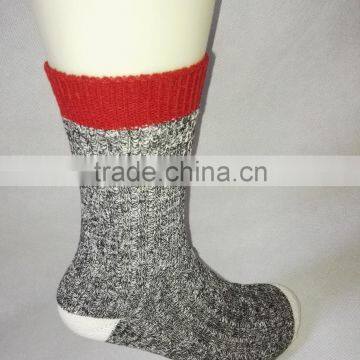 Men Thermal Thin Socks With Melanged Yarn Double Cylinder photo-6