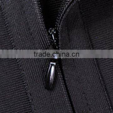 New High Quality HL 2 Pieces Black And White Spaghetti Strap 2015 Bodycon Bandage Dress Sling Party Tight Dress photo-6