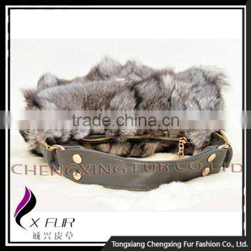CX-H-48A High Quality Hot Sale Fashion Bags Elegant Genuine Fox Fur Ladies Handbags photo-6