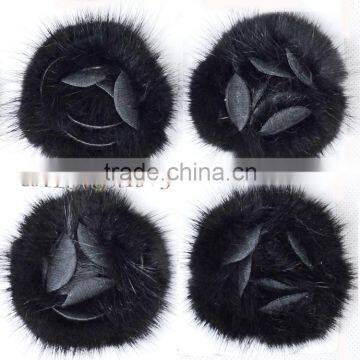 CX-A-25E Ladies Genuine Mink Fur Fashion Brooches photo-3