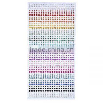Custom Popular Wholesale Self Adhesive Crystal Sticker Sheet for Car photo-2