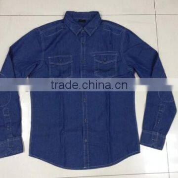 mens denim shirt with simple design 16