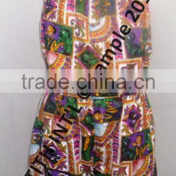 PRINTED VISCOSE CASUAL LADIES JUMPSUITS