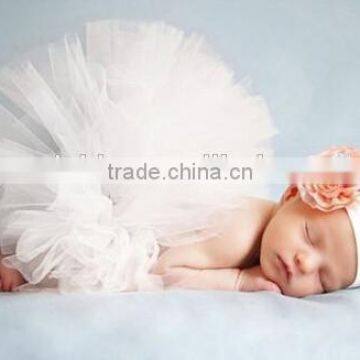 A Little Baby TuTu SKirts With Headband Girls Fluffy Tulle Pettiskirts photo-5