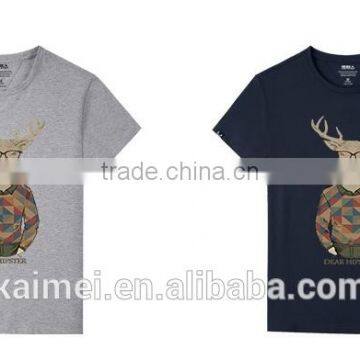 2017 OEM Anti-Wrinkle Unique Design Amazing Quality Hot-selling Best Choice Short Sleeve Casual Printing T-shirt photo-2