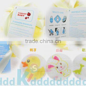 3 Groups You Can Choose ,100% Cotton Muslin Swaddle Blanket photo-2