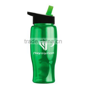 USA Made 27 oz Transparent Sports Bottle With Flip Straw Lid - BPA/BPS-free, FDA Compliant and Comes With Your Logo photo-5