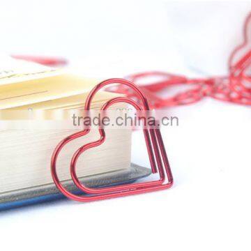 Heart Shape Planner Clip Stainless Steel Plating Paper Clip photo-6
