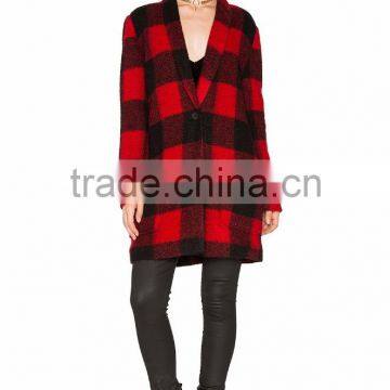 New Arrival Hot Selling Women Coat Fashion Back Slit Coat Manufacturer photo-5