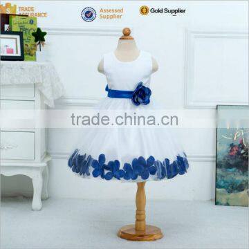 Walson Children Clothes Korean Fashion White Color Flower Girl Dress 3 Year Old Girl Dress photo-4