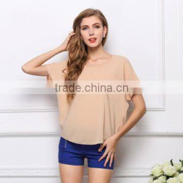 Chiffon Women Short Sleeve Blousesoffice Skirts and Blouses for Women photo-4
