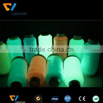 150D/2 High Quality Glow in the Dark Luminous Sewing Yarn Embroidery Thread for Embroidering Label photo-2