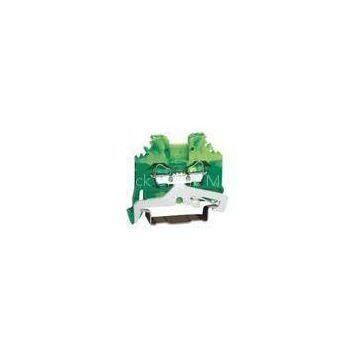 Ground Side-entry 600V 15A Spring Terminal Blocks with 8 - 9 mm Strip