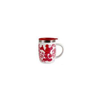 Mickey Paper-cut Ceramic Insulated Cup