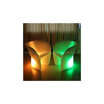 LED Illuminated Ocean Shell Conch Armchair
