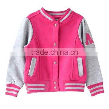 Custom Girls Long Sleeves Denim Varsity Jackets