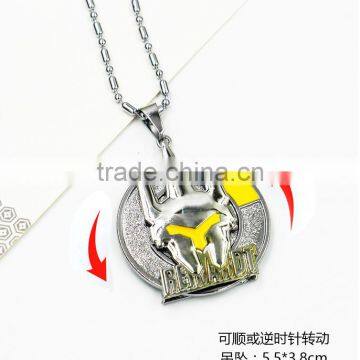 Wholesale Latest Design Cosplay Overwatch Rotatable Pendant Anime Necklace