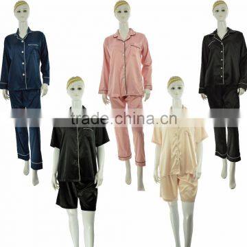Cheap Silk Satin Women Pajamas for Women