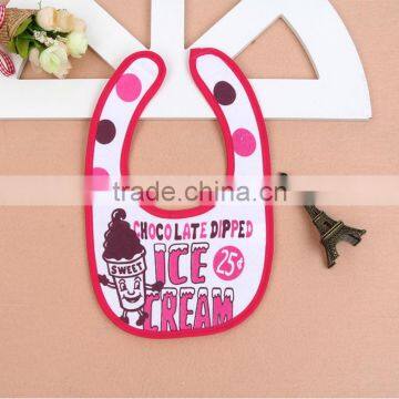 Colorful Stripe EVA Bib 100% Cotton Waterproof Polyester Baby Bibs photo-4