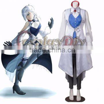 RWBY Season 3 Winter Schnee Ice Queen Cosplay Costume Adult Women Halloween Cosplay Outfit Custom Made