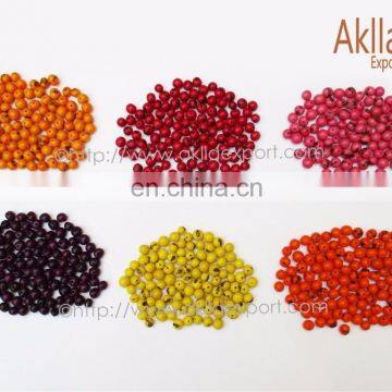 Acai Seeds. Natural and Organic Beads with Eco friendly Dyes