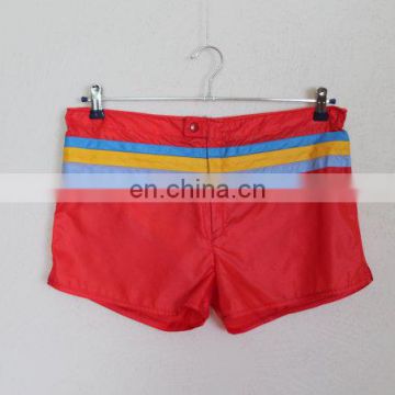 Coral Red Swim shorts Beach Shorts Red Swimwear Trunks Running Shorts Tennis Golf Lined shorts