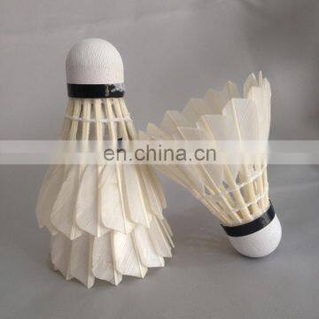 Best Profession Factory 2 Layer Cork Medium Price Nature White Outdoor Goose Badminton Shuttlecock photo-6