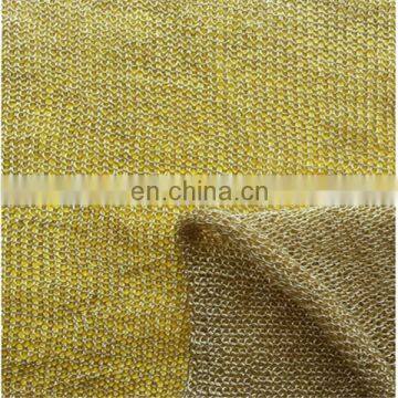 Gold And Silver Line Core Silver Gold And Silver Silk Fabrics Thick Needle Jacquard Knitting Fabric