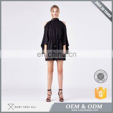 wholesale playsuit cold shoulder short jumpsuit for women