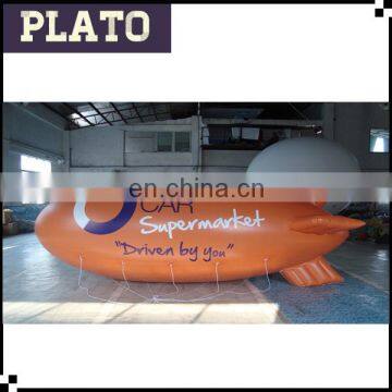 inflatable airship,big orange inflatable blimp,inflatable helium airship for promotion