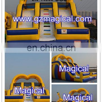 Amusement park inflatable dry slide