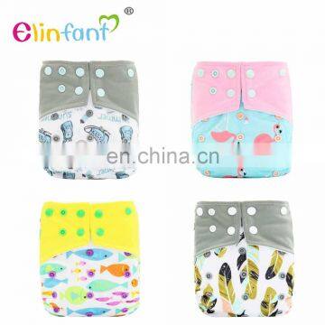 Elinfant snap baby diapers pul sude pocket cloth diapers nappy baby waterproof cloth diaper