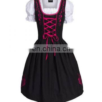 Women Custom Cotton Polyester Trachten Mini Dirndl