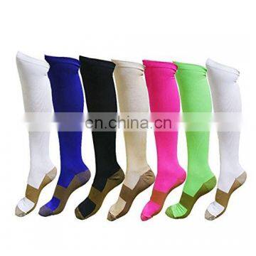 Copper Compression Socks For Men & Women - Best For Running, Athletic, Medical, Pregnancy and Travel -15-20mmHg#YLW-10