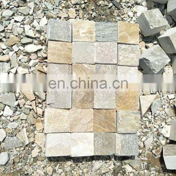 Rare beige slate cubestone