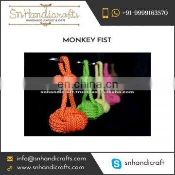 High Quality Best Handmade Cotton Monkey Fist Keychain for Sale