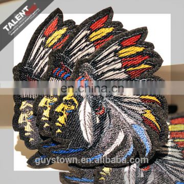 wholesale custom newest design full colors digital printed and embroidery patch garment badge