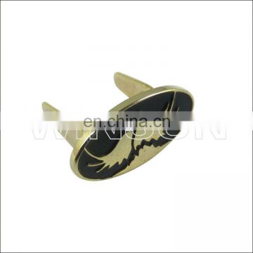 dual plating oval shape metal shoes clip