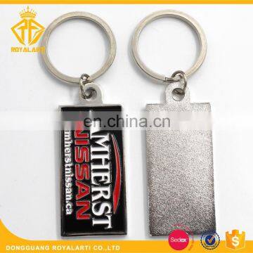 Promotional Iron Die Struck Custom Metal Keychain for Car Logo