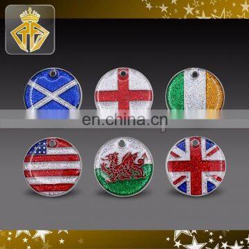 Cheap Factory Price Custom Metal Pet Tag With Glitter Epoxy photo-4