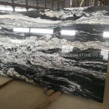 Royal Ballet,black Landscape Granite,Negro Santiago Granite,black Waves Granite,black Granite Wall Pavings photo-5