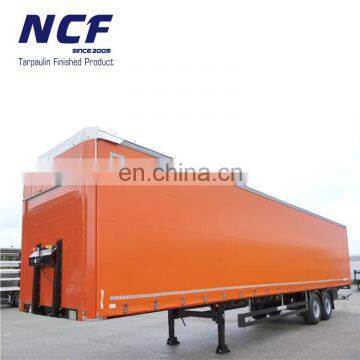 pvc tarpaulin waterproof and high strength truck side curtain