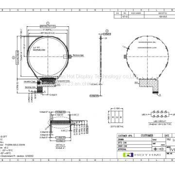 TFT-H0340A1 Round Display TFT 3.4inch photo-2