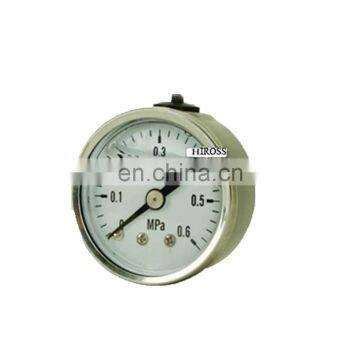 HIROSS Supply Standard Size 304 stainless steel Pressure Gauge