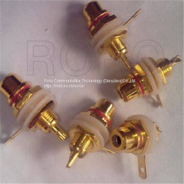 Gold Plated N Female Jack Male Bulkhead Nickel Plated PCB RF Coaxial Connector
