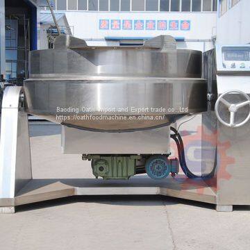 Chiliy jacketed kettle with mixer  Jacketed Kettle With Mixer  jacketed kettle price  Jacketed Mix Steam Kettle