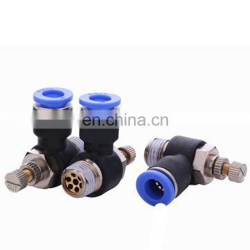 factory direct sale T type pneumatic component SL6-01/8-02/10-02 quick coupling for throttle valve