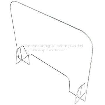 Wholesale High Quality Custom Transparent Acrylic Desk Shield Plexi Glass Foldable Sneeze Guard for School Student Desk photo-3