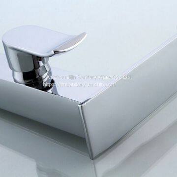 Copper Hot and Cold Basin  Bathroom Waterfall Faucet