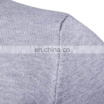 Basic Style Turtle Neck High Collar Solid Color Men Sweaters photo-5